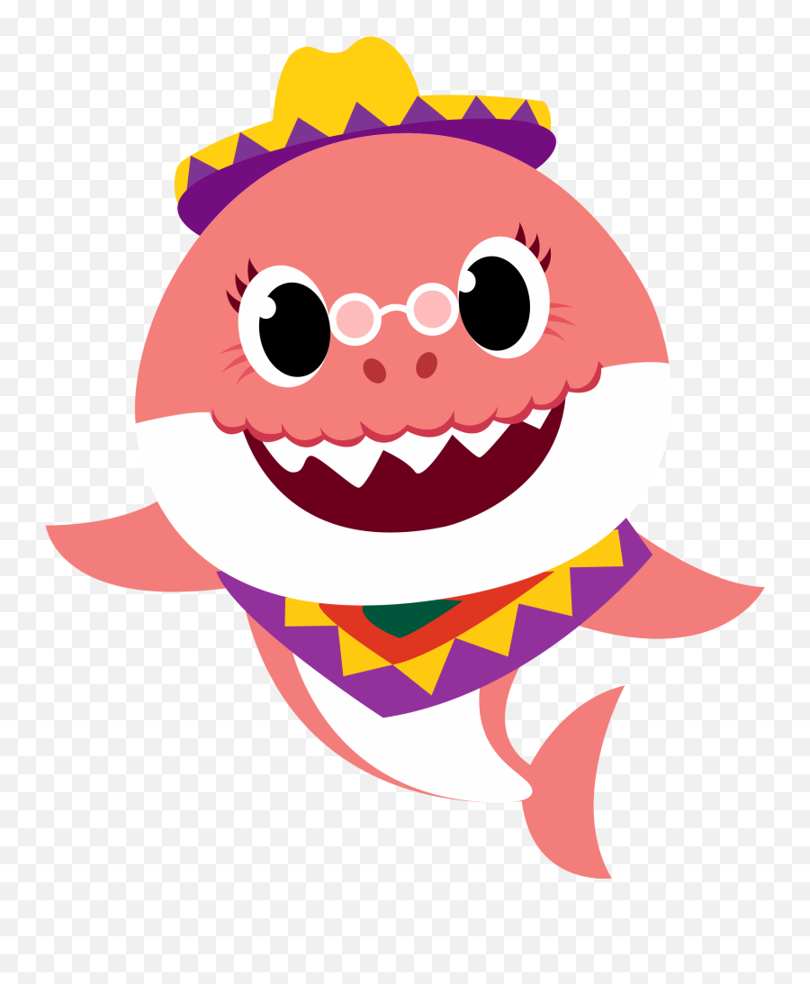 Clique Para Baixar - Grandma Shark Png Clipart Full Size Grandma Shark Png Emoji,Grandma Emoji