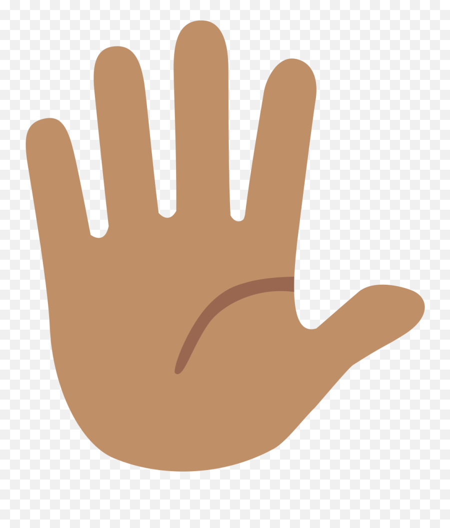 Fileemoji U1f590 1f3fdsvg - Wikimedia Commons Emoji Mao Aberta,Fingers Emoji