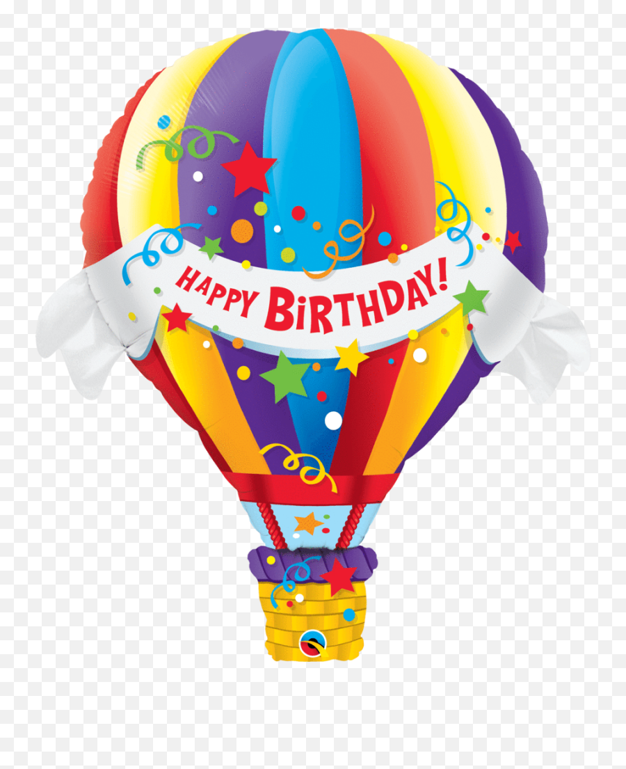 Happy Birthday Jumbo Hot Air Balloon 42 - Happy Birthday Hot Air Baloons Emoji,Hot Air Balloon Emoji