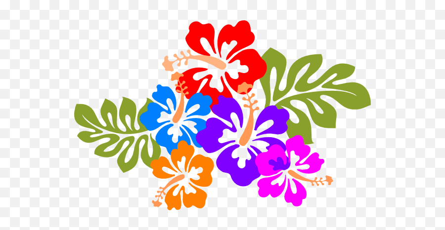 Hawaiian Luau Tiki Flowers Clipart Clipart Kid 3 - Luau Clip Art Emoji,Tiki Emoji