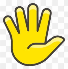 Hand With Fingers Splayed Emoji Clipart - Icono De Saludos