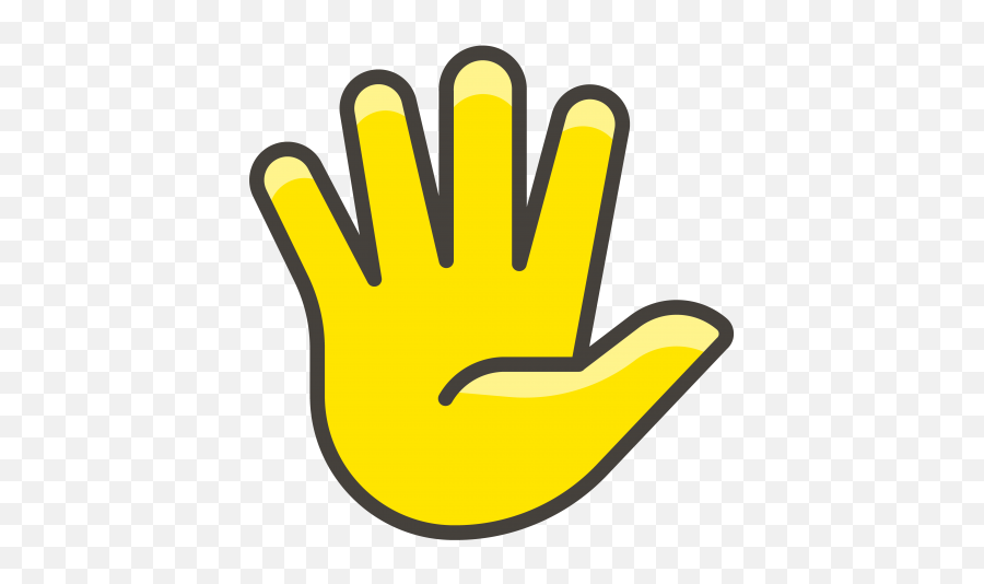 Hand With Fingers Splayed Emoji Clipart - Icono De Saludos,Hand Clap Emoji Meme