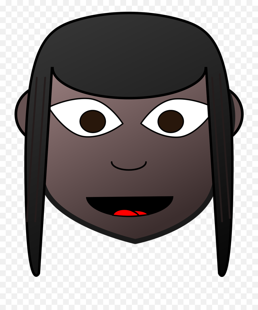 Black Comic Characters Dark Skin Dress - Dark Skin Cartoon Characters Emoji,Moon Emoji