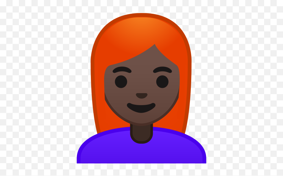 Dark Skin Tone Red Hair Emoji - Emojis Mujer Pelirroja,Red Hair Emoji