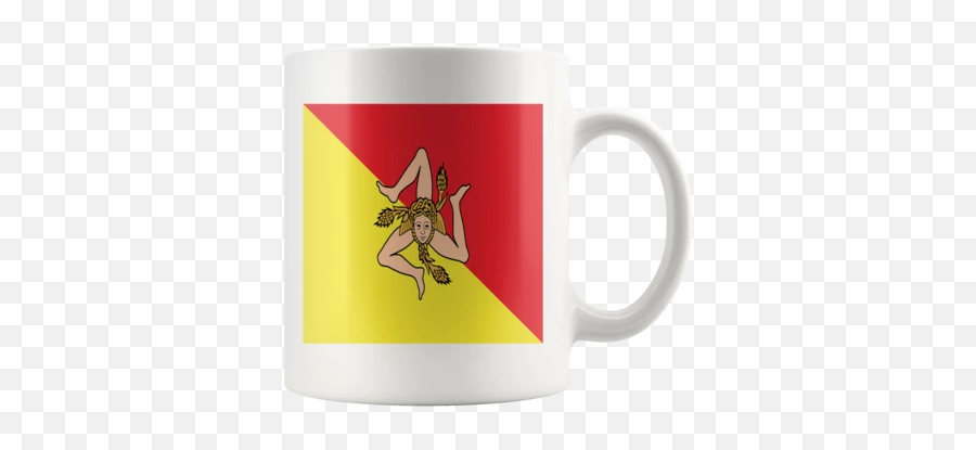 Products - Mug Emoji,Sicilian Flag Emoji