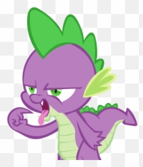 Ask - Spike Mlp Emoji,Slobbering Emoji