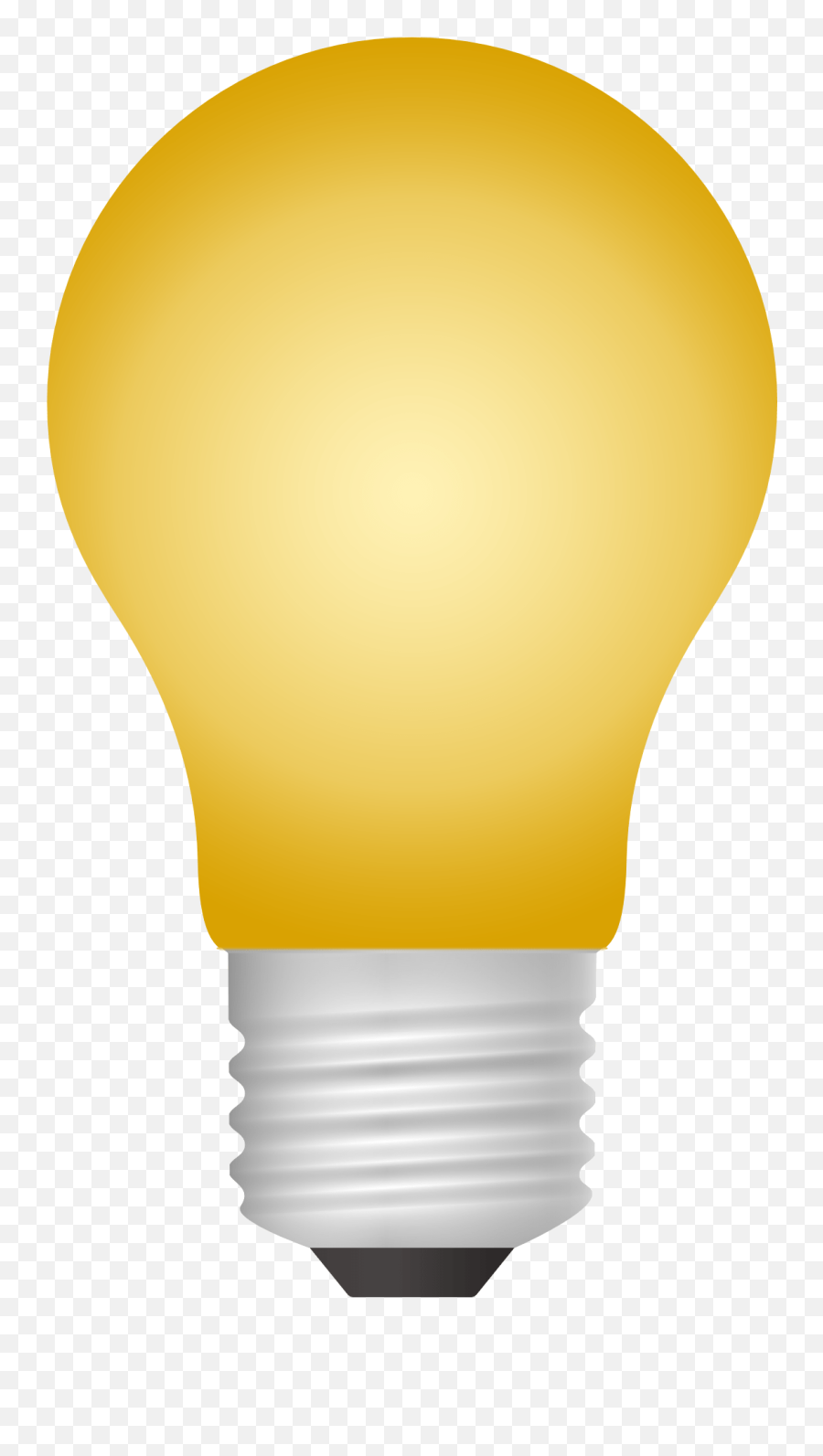 Incandescent Light Bulb Emoji Led Lamp Symbol - Light Bulb Vector Png,Lightbulb Emoji