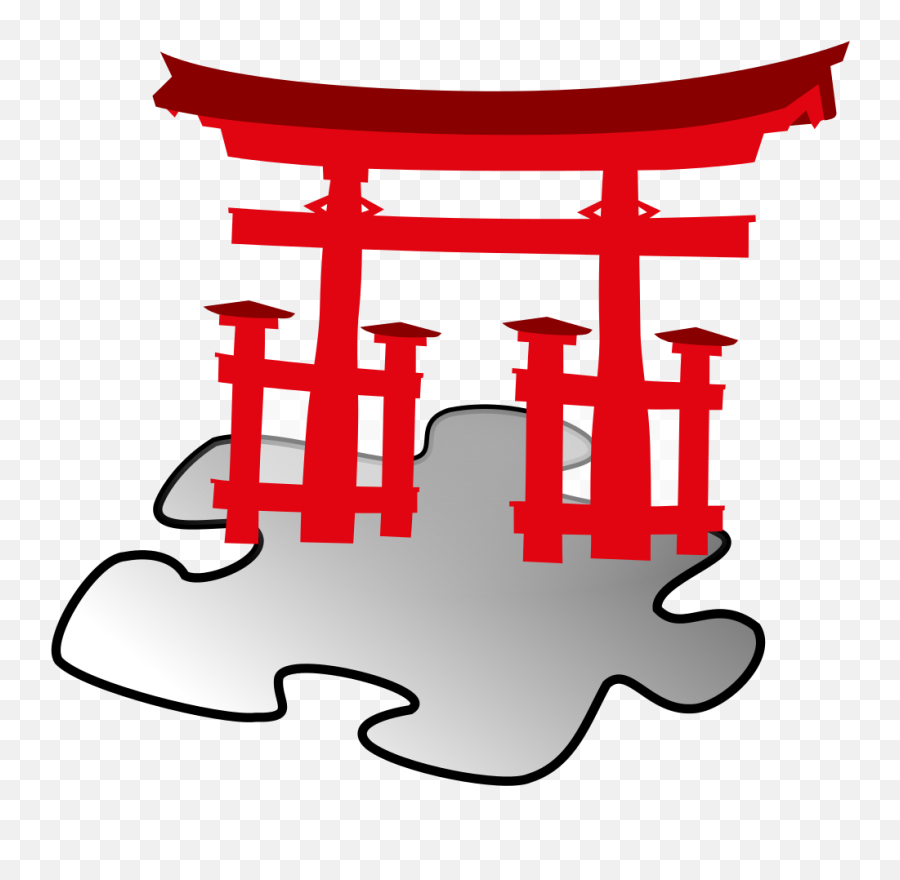 Japan Stub - Itsukushima Shrine Emoji,Cat Japanese Emoji