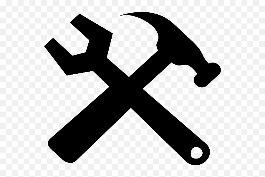 Hammer And Wrench Clipart - Hammer And Wrench Crossed Emoji,Wrench Emoji