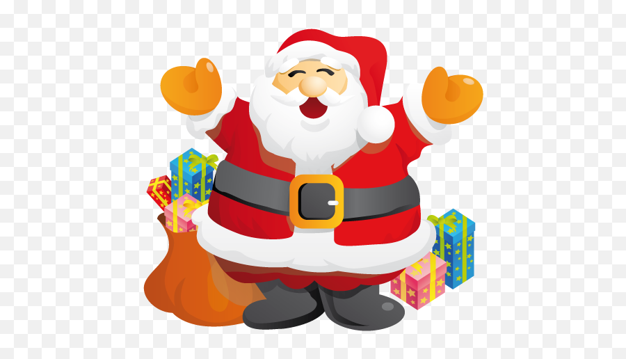 Santa Gifts Icon - Santa Claus Icon Png Emoji,Emoji Christmas Gifts
