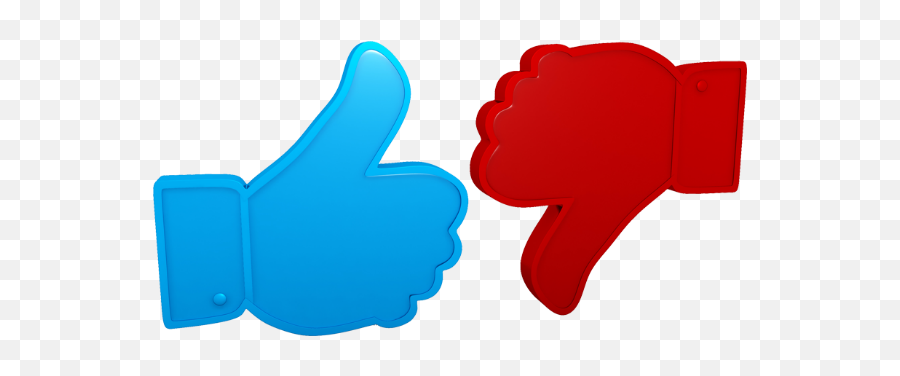 Red Thumbs Down For Mar 18 Builder - Thumbs Up And Down Transparent Emoji,Youtube Thumbs Up Emoji