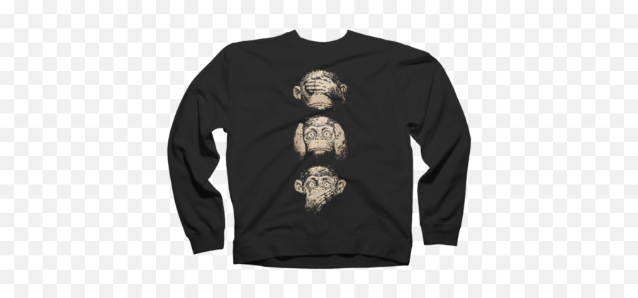 Monkey Mens Sweatshirts - Dr Stone T Shirt Emoji,Three Wise Monkeys Emoji