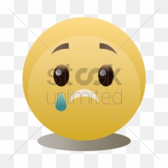 Crying Emoticon Vector Image - Emoticon Emoji,Crying Emoticon