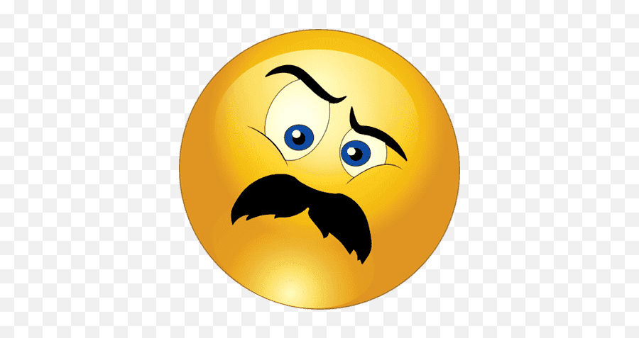 Gradient Angry Emoji Transparent Png Png Mart - Smiley Emoji With Mustache,Angry Emoji Png