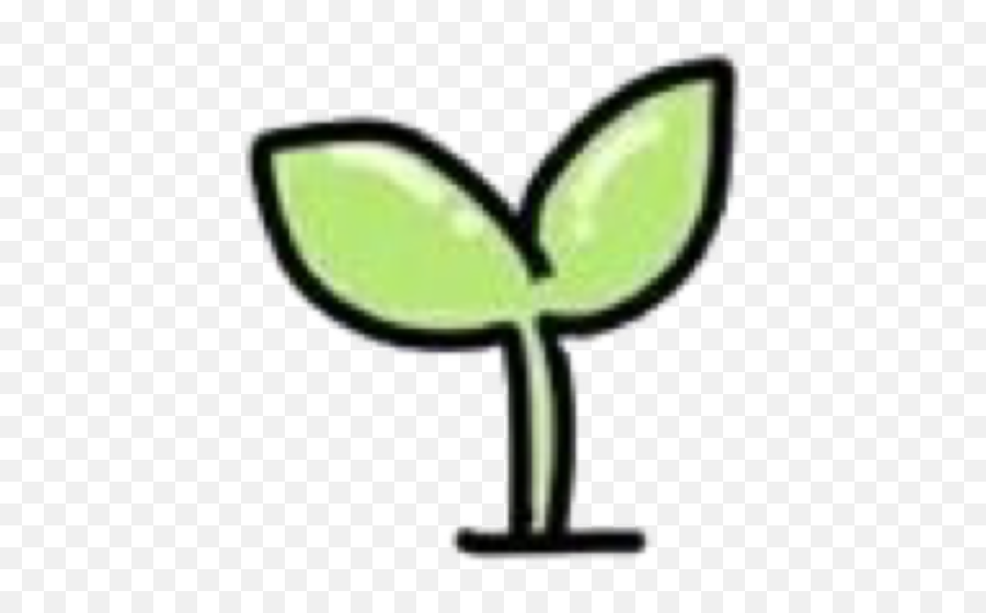 Soft Cute Kawaii Green Sprout Pastel - Clip Art Emoji,Sprout Emoji