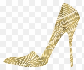 Highheel Shoes Heel Golden Design Fashion Glamour - Transparent Background Heels Png Emoji,High Heel Emoji