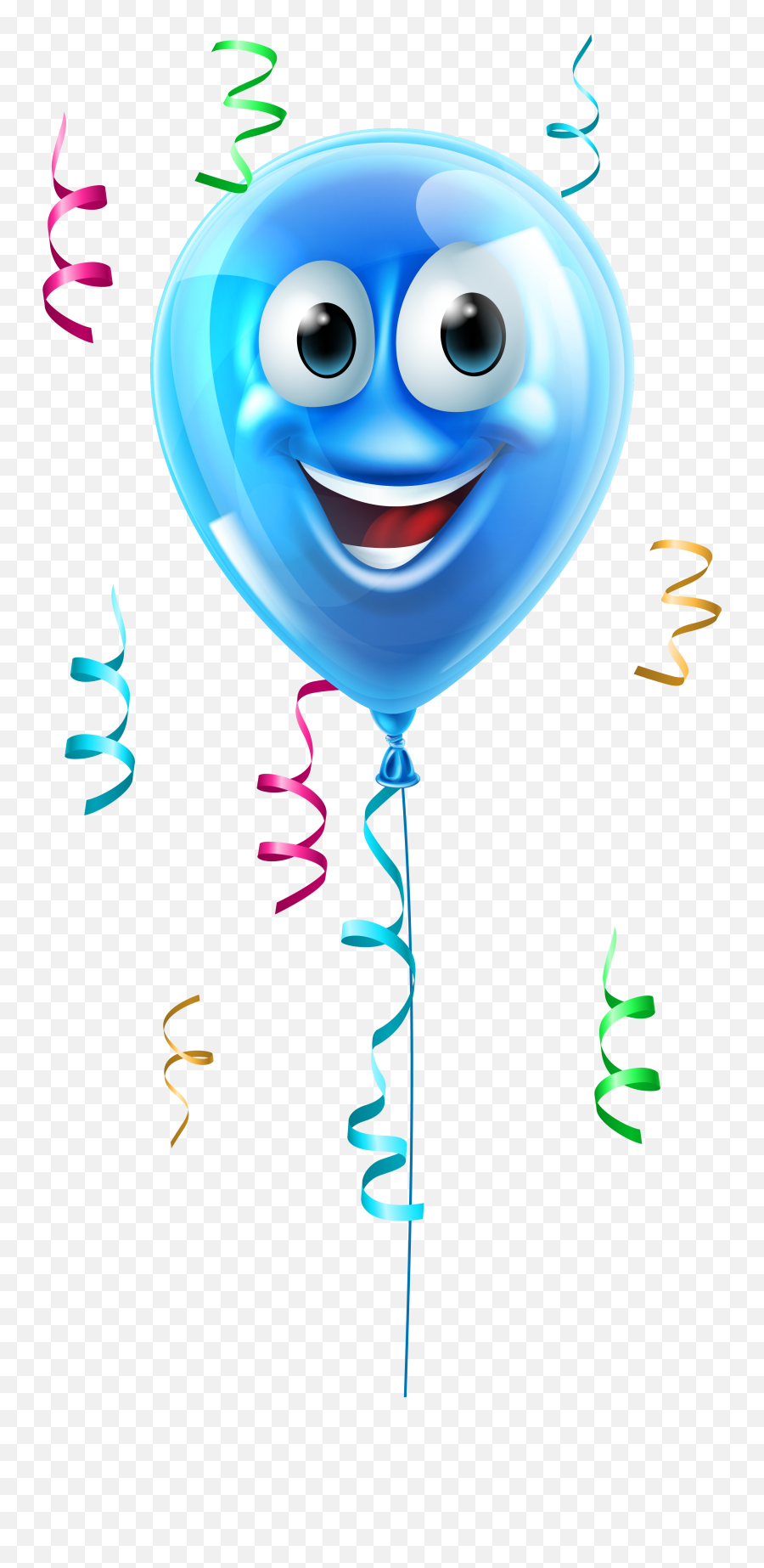 Spider Clipart Halloween Smiley Face - Blue Balloon Cartoon Free Emoji,Spider Emoticon