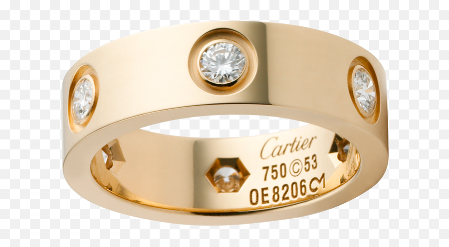 Love Ring Size 7 Cartier Love Ring Love Ring Gold Ring Sets - Cartier Ring Price Love Emoji,Engagement Ring Emoji