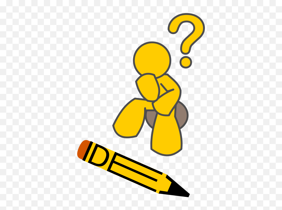 Man Pencil And Idea - Idea Clipart Png Emoji,Suit Emoji