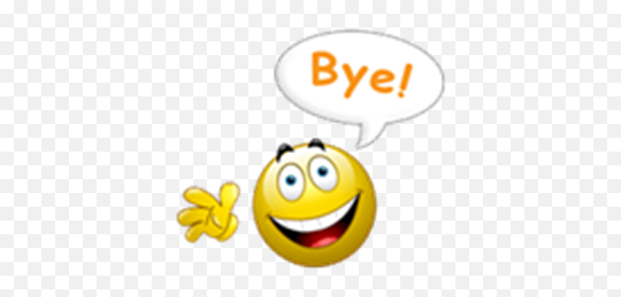 Bye - Smiley Bye Emoji,Bye Emoticon
