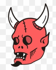 Devil head hand drawn - Transparent PNG u0026 SVG vector file Cara Diablo Png Emoji