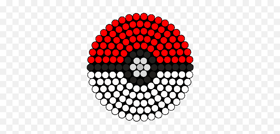 Plantillas Hama Beads Abalorios Hama - Pokemon Premier Ball Perler Bead Emoji,Pokeball Emoji
