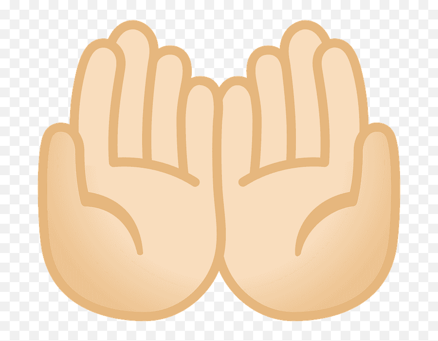 Palms Up Together Emoji Clipart - Emoji,Emoji With Hands Up