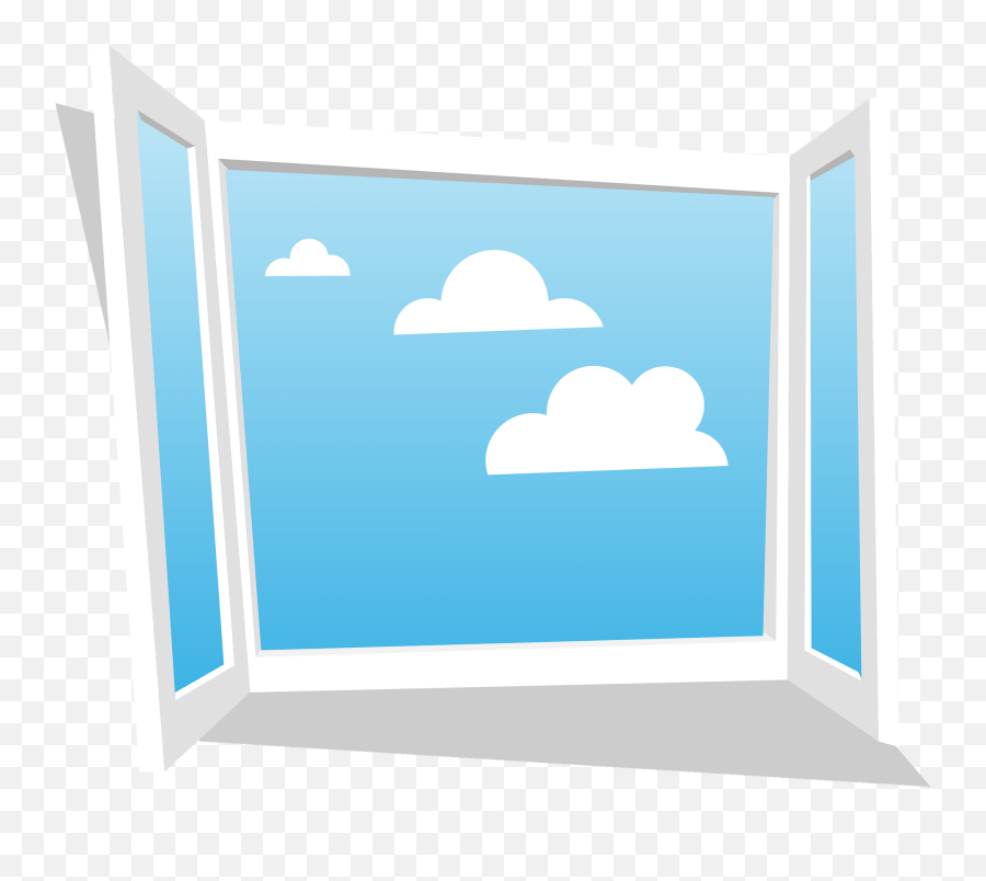 Open Window Clipart Free Download Transparent Png - Window Clipart Emoji,Emoji Curtains