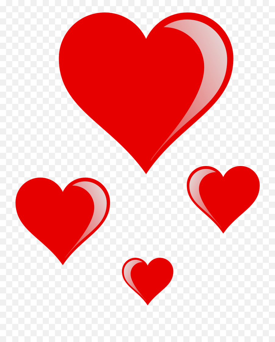 Hearts Kiss Flying Valentine Romance - Valentine Hearts Clip Art Emoji,Emoji Valentine Cards