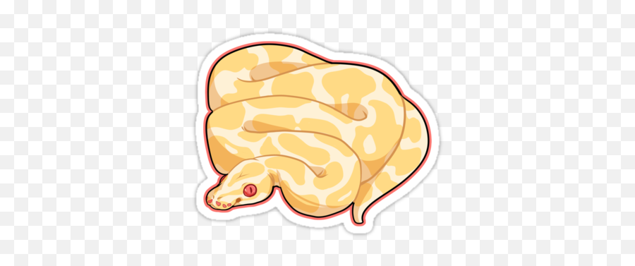 Albino Ball Python - Deviantart Ball Python Art Emoji,Snek Emoji