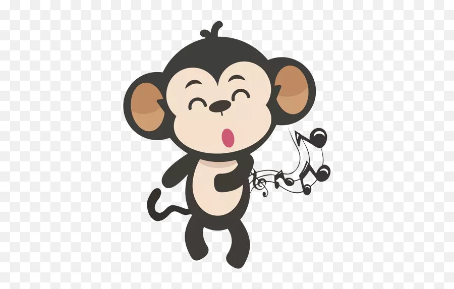 Monkey - Stickers For Whatsapp Dot Emoji,Crawling Emoji