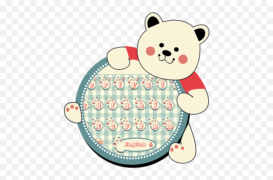 Lovely Bear Keyboard Theme U2013 Apps On Google Play - Dot Emoji,Bear Fire Emoji