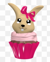 Cupcake Bunny Cake - Kostenlose Sticker Für Whatsapp Emoji,Kawaii Emoticon