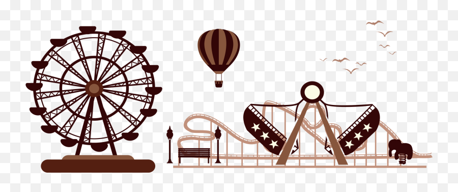 Ferris Wheel Silhouette Png Picture - Amusement Park Rides Png Emoji,Ferris Wheel Emoji
