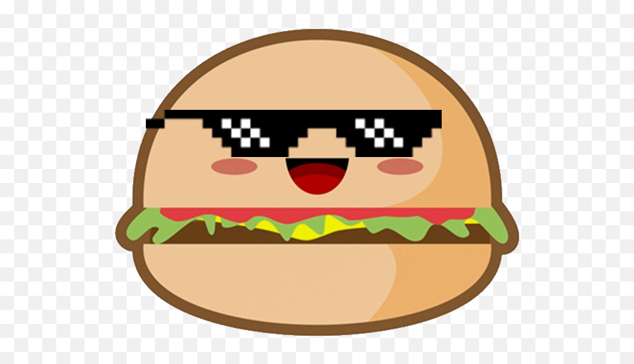Mlgburger - Kawaii Burger Transparent Emoji,Sandwich Emoji
