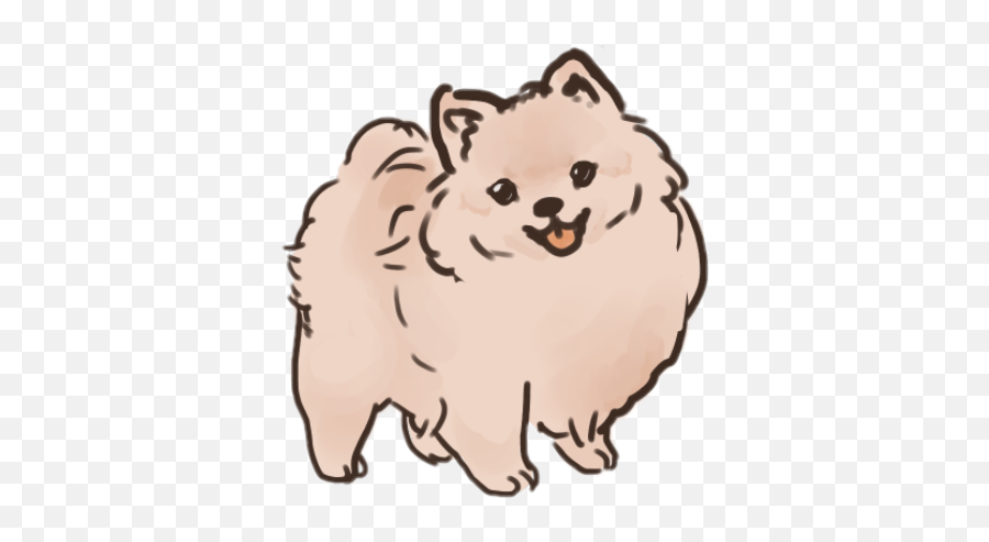 Cute Kawaii Pomeranian Pomie - Animal Tumblr Png Emoji,Pomeranian Emoji