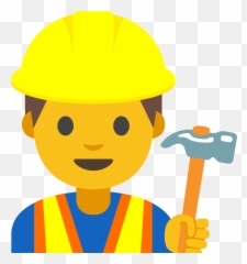 Emoji - Construction Worker Png