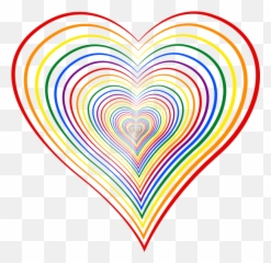 Heart 8 Colour 2 - Clip Art Coloured Hearts Emoji