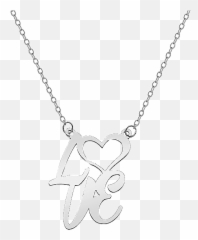 Love Cursive Name Necklace - Necklace Emoji,Emoji Jewelry