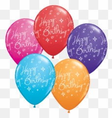 Latex Balloons 6pk - Happy Birthday Latex Balloons Png Emoji,Emoji Party Balloons
