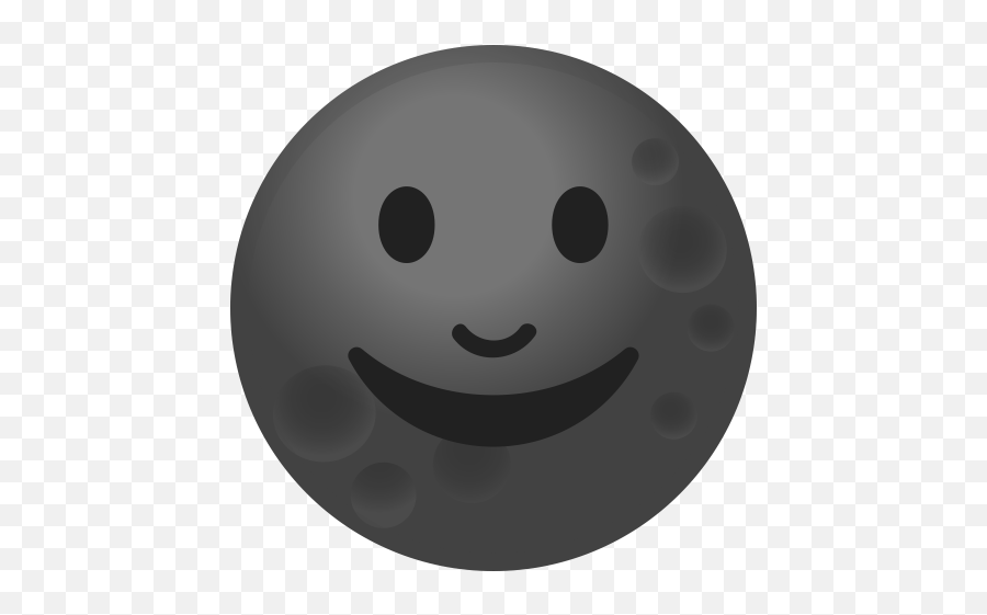 New Moon Face Icon - Significa El Emoji Cara Negra,New Google Emoji