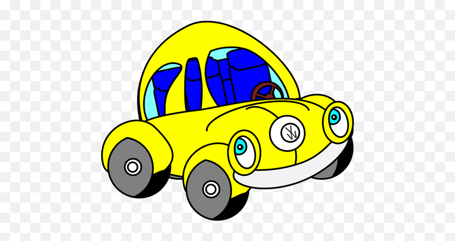 Fericit Beatle Vector Illustration - Volkswagen Beetle Cartoon Emoji,Cursing Emoticon