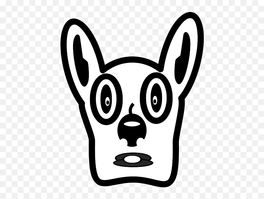 Cartoon Dog Face - Shocked Dog Drawing Emoji,Raccoon Emoji Copy