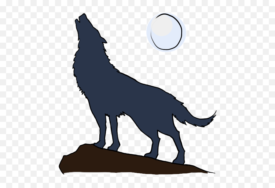 Free Cartoon Wolf Howling Download - Howling Wolf Cartoon Drawing Emoji,Wolf Howling Emoji