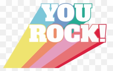 You Rock Coloured iPhone Sticker - TenStickers Emoji