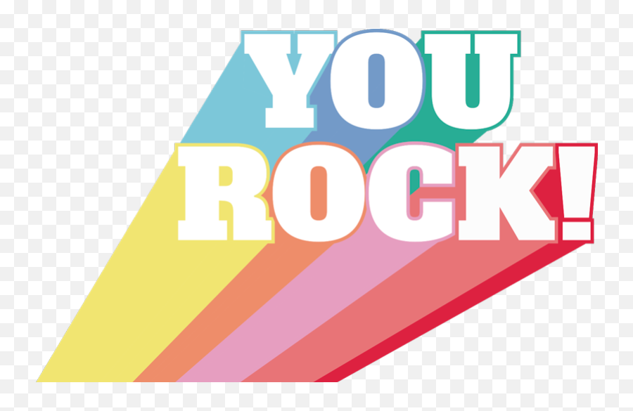You Rock Coloured Iphone Sticker - Tenstickers You Rock Emoji,Rock Hand Emoji