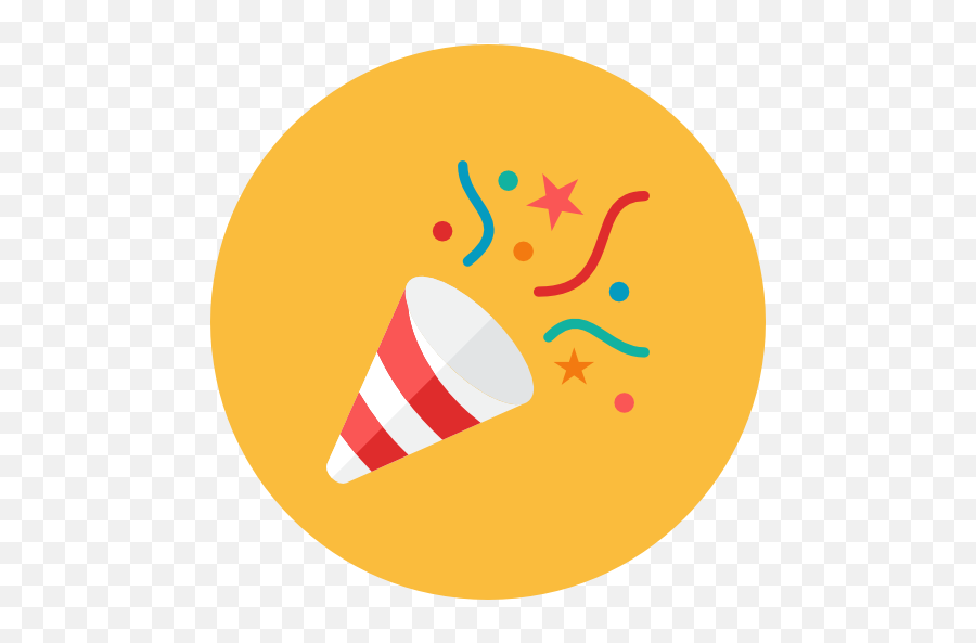 Party Poppers Icon Kameleon Iconset Webalys - Transparent Background Celebration Icon Emoji,Emoji Pool Party