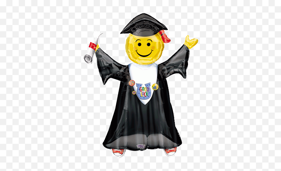 Ultra Jumbo 3d Graduation Balloon Bouquet - Graduation Supplies Emoji,Graduation Emoticon