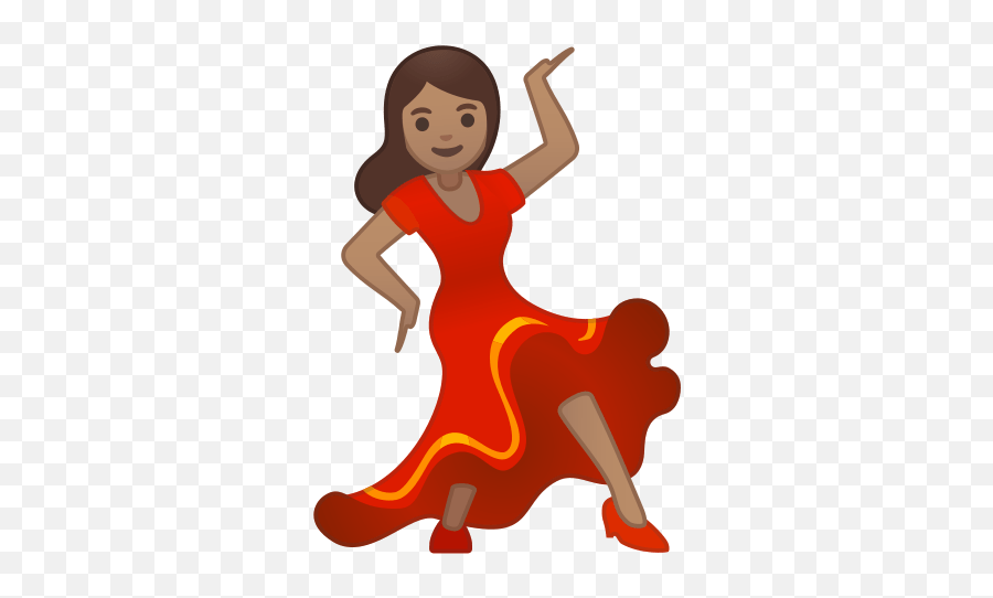 Woman Dancing Emoji With Medium Skin - Dancing Emoji Png,One Piece Emoji