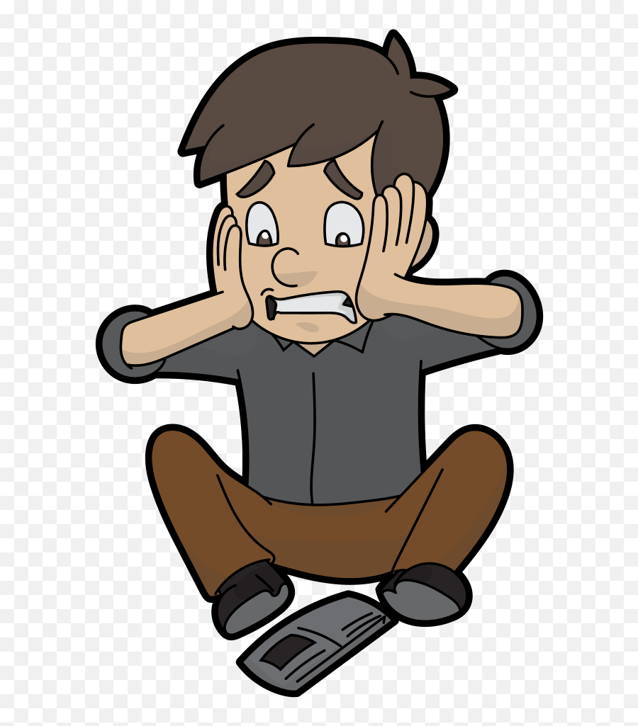 Bankrupt Cartoon Guy In Panic - Bankrupt Cartoon Emoji,Ticket Emoji